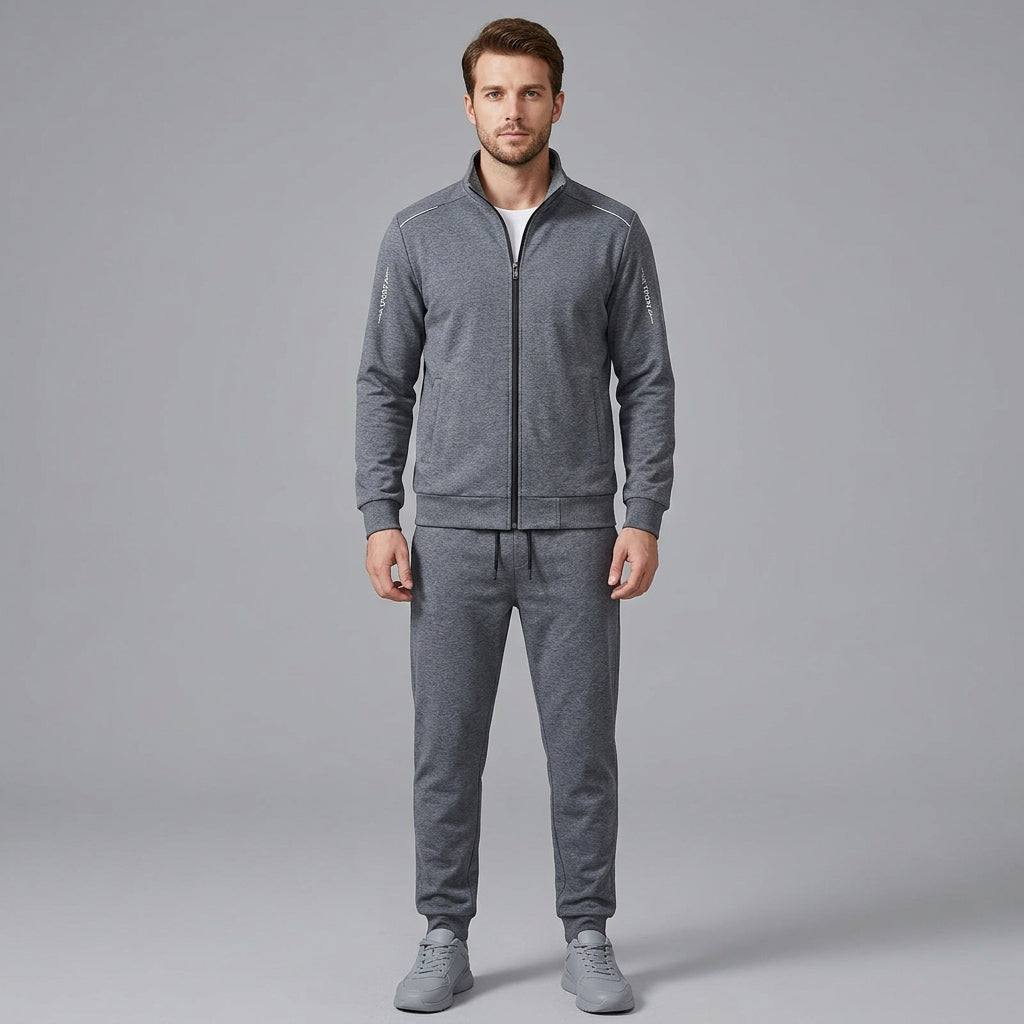 Zip-Up Outerwear Jogger Set
