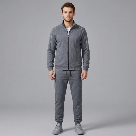 Zip-Up Outerwear Jogger Set