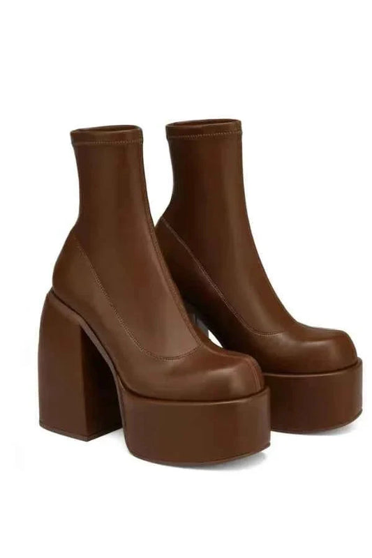 Platform Ankle Boots