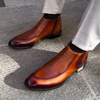 PLUXSTYLE::numise::mens-stretch-fit-zip-chelsea-boots::lifestyle-keep-1