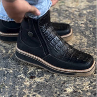 PLUXSTYLE::numise::garcia-double-zip-black-boots::lifestyle-keep-1