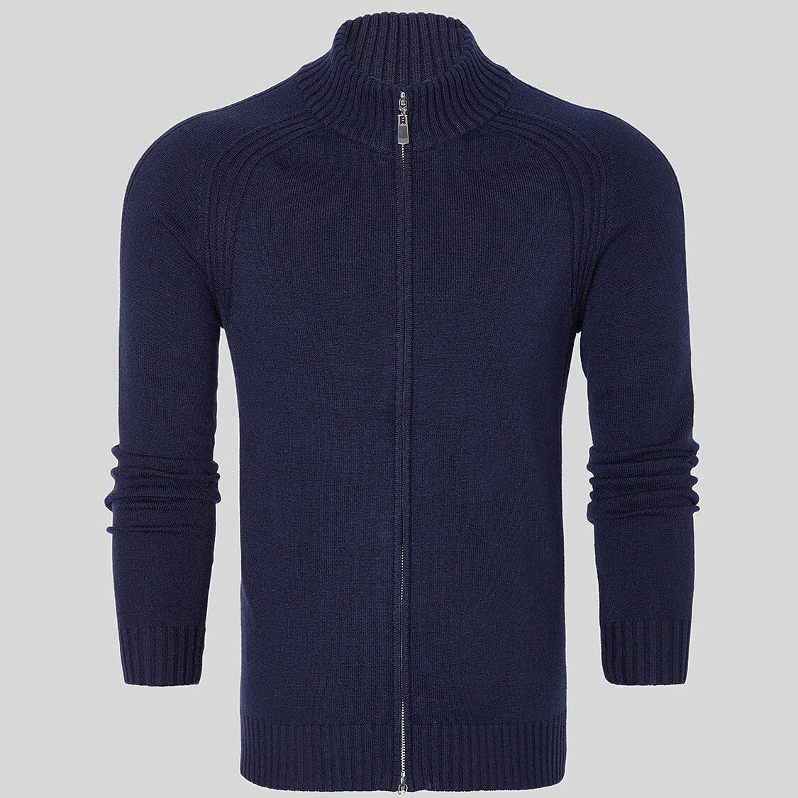 Langarm-Pullover mit Doppelreißverschluss
