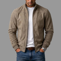 Straight-Cut Bomber Jacket