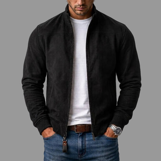 Straight-Cut Bomber Jacket