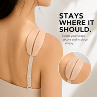 4-Piece Silicone Bra Strap Cushions – Non-Slip Shoulder Comfort Pads