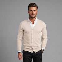Declan | Men's V-Neck Button Cardigan