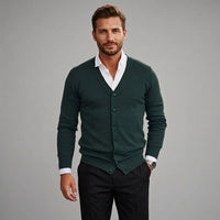 Declan | Men's V-Neck Button Cardigan
