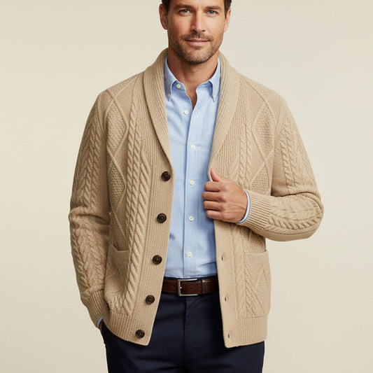 Relaxed Fit Men's Cardigan