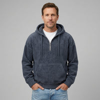 Colton | Men's Corduroy Quarter-Zip Hoodie