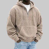 Colton | Men's Corduroy Quarter-Zip Hoodie