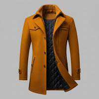 Caleb | Men's Winter Coat with Textured Collar