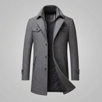 Caleb | Men's Winter Coat with Textured Collar