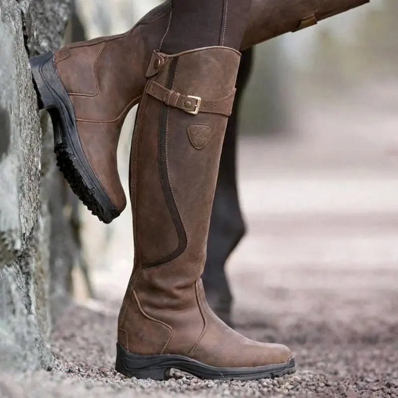 PLUXSTYLE::numise::waterproof-knee-high-boots::lifestyle-keep-1