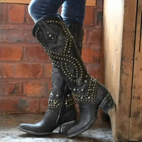 PLUXSTYLE::numise::amelia-studded-western-boots::lifestyle-keep-2