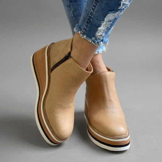 Platform Wedge Ankle Boots